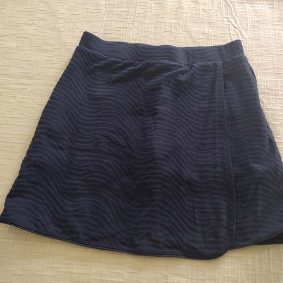 J. McLaughlin Womens Mini Skort Tennis Golf Navy Blue XS Zip Pockets EUC - Picture 2 of 9